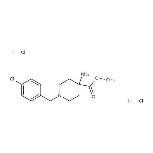 Methyl 4-amino-1-(4-chlorobenzyl)piperidine-4-carboxylate dihydrochloride