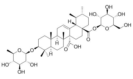 Quinovic acid 3-O-(6-deoxyglucoside) 28-O-glucosyl ester