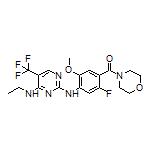 [4-[[4-(Ethylamino)-5-(trifluoromethyl)pyrimidin-2-yl]amino]-2-fluoro-5-methoxyphenyl](morpholino)methanone