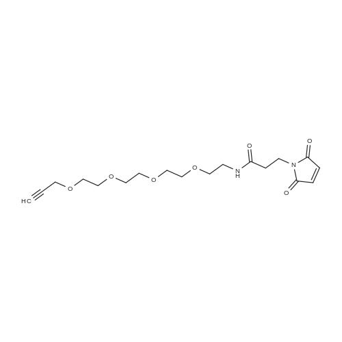 3-(2,5-Dioxo-2,5-dihydro-1H-pyrrol-1-yl)-N-(3,6,9,12-tetraoxapentadec-14-yn-1-yl)propanamide