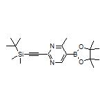 2-[(tert-Butyldimethylsilyl)ethynyl]-4-methylpyrimidine-5-boronic Acid Pinacol Ester