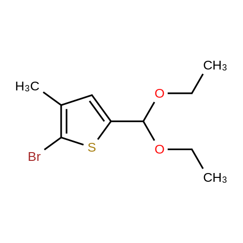 2-Bromo-5-(diethoxymethyl)-3-methylthiophene
