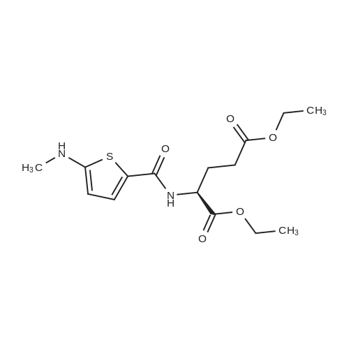 (S)-Diethyl 2-(5-(methylamino)thiophene-2-carboxamido)pentanedioate