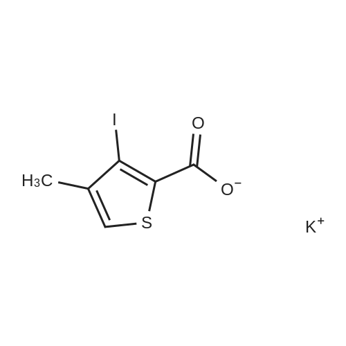 Potassium 3-iodo-4-methylthiophene-2-carboxylate