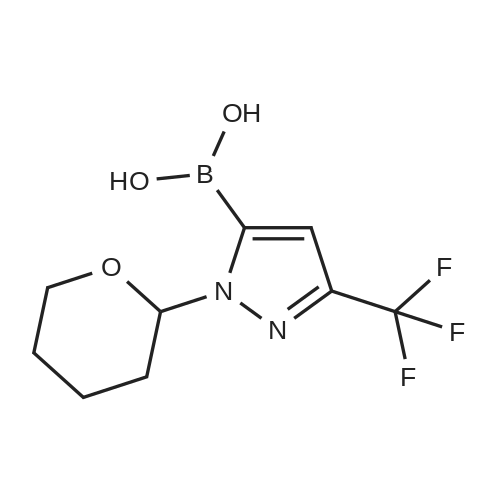 (1-(Tetrahydro-2H-pyran-2-yl)-3-(trifluoromethyl)-1H-pyrazol-5-yl)boronic acid