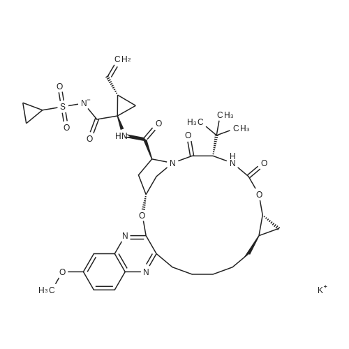 Grazoprevir potassium salt