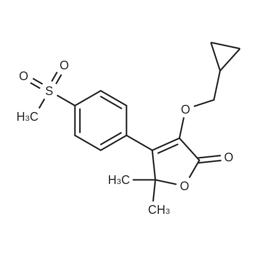 3-(Cyclopropylmethoxy)-5,5-dimethyl-4-(4-(methylsulfonyl)phenyl)furan-2(5H)-one