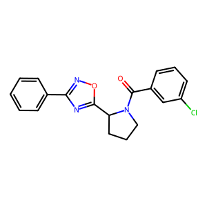 5-[1-(3-chlorobenzoyl)pyrrolidin-2-yl]-3-phenyl-1,2,4-oxadiazole