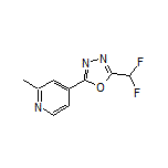 2-(Difluoromethyl)-5-(2-methyl-4-pyridyl)-1,3,4-oxadiazole