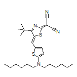 (Z)-2-[4-(tert-Butyl)-5-[[5-(dihexylamino)thiophen-2-yl]methylene]thiazol-2(5H)-ylidene]malononitrile