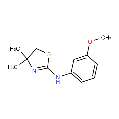  N-(3-Methoxyphenyl)-4,4-dimethyl-4,5-dihydro-1,3-thiazol-2-amine