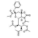 Methyl 5-Acetamido-7,8,9-tri-O-acetyl-5-N,4-O-carbonyl-3,5-dideoxy-2-S-phenyl-2-thio-D-glycero-beta-D-galacto-2-nonulopyranosylonate