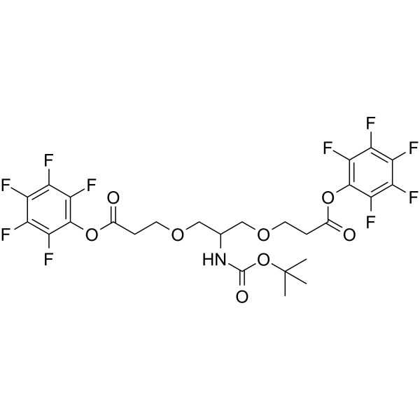 C-NH-Boc-C-Bis-(C1-PEG1-PFP)