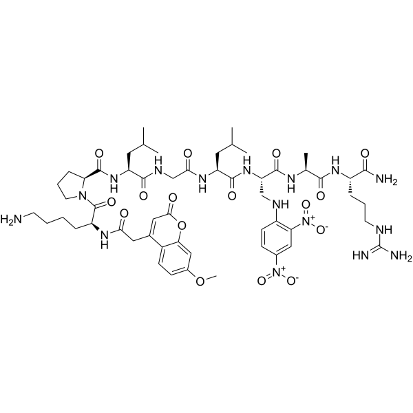 Mca-Lys-Pro-Leu-Gly-Leu-Dap(Dnp)-Ala-Arg-NH2