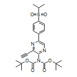 N,N-Di(Boc)-3-ethynyl-5-[4-(isopropylsulfonyl)phenyl]pyrazin-2-amine