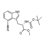 Methyl (S)-2-(Boc-amino)-3-(4-cyano-3-indolyl)propanoate