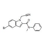 N/A 5-Bromo-1-(cyanomethyl)-N-methyl-N-phenylindole-2-carboxamide