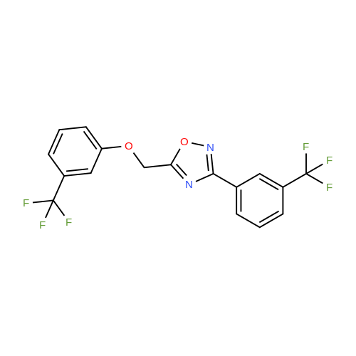  5-{[3-(trifluoromethyl)phenoxy]methyl}-3-[3-(trifluoromethyl)phenyl]-1,2,4-oxadiazole