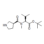 N-Methyl-N-[(S)-pyrrolidine-3-carbonyl]-L-valine tert-Butyl Ester
