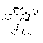 N/A tert-Butyl (S)-2-(2-Ethynyl-2-methyl-1-pyrrolidinyl)acetate (-)-O,O’-Di-p-toluoyl-D-tartaric Acid