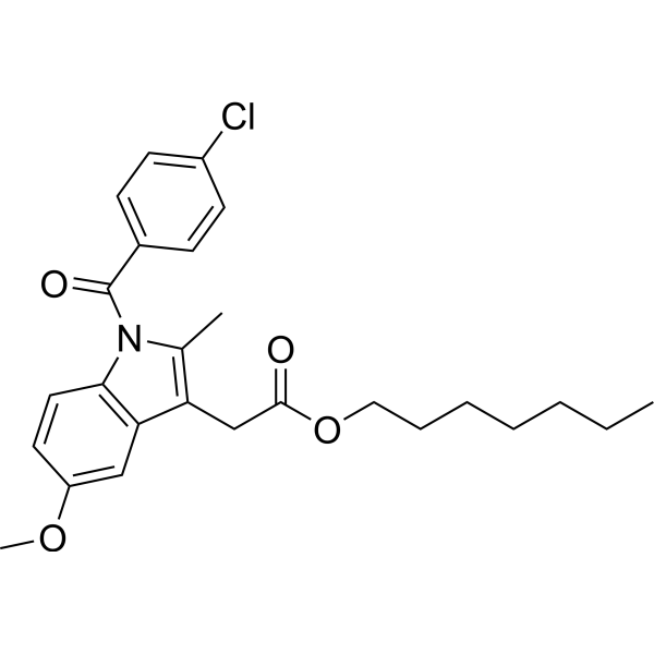 Indomethacin heptyl ester