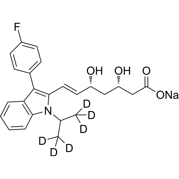 (3S,5R)-Fluvastatin-d
       
        6
       
       sodium