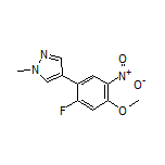 4-(2-Fluoro-4-methoxy-5-nitrophenyl)-1-methylpyrazole
