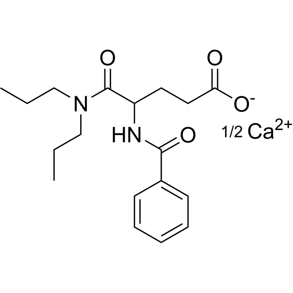 Proglumide hemicalcium
