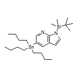 1-(tert-Butyldimethylsilyl)-5-(tributylstannyl)-7-azaindole
