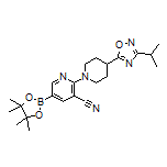 5-Cyano-6-[4-(3-isopropyl-1,2,4-oxadiazol-5-yl)-1-piperidyl]pyridine-3-boronic Acid Pinacol Ester