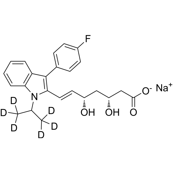 Fluvastatin-d
       
        6
       
       sodium