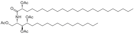 2-(2'-Hydroxytetracosanoylamino)-octadecane-1,3,4-triol tetraacetate