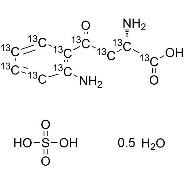 L-Kynurenine-
       
        13
       
       C
       
        10
       
       sulfate hydrate