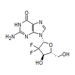 2-Amino-9-[(2R,4R,5R)-3,3-difluoro-4-hydroxy-5-(hydroxymethyl)tetrahydrofuran-2-yl]-1H-purin-6(9H)-one