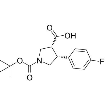 (3R,4R)-1-(tert-Butoxycarbonyl)-4-(4-fluorophenyl)pyrrolidine-3-carboxylic acid
