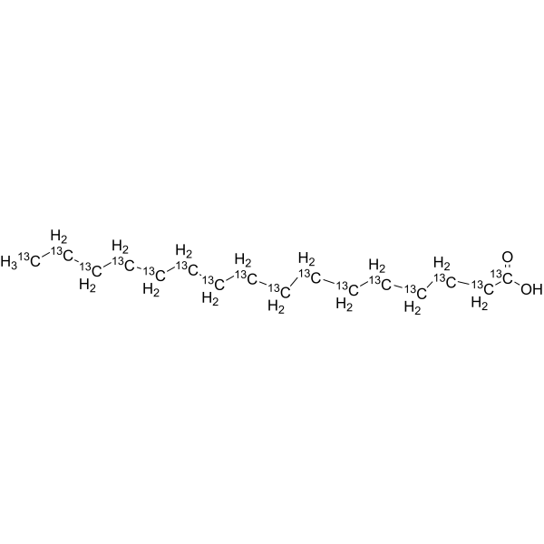 Palmitic acid-
       
        13
       
       C
       
        16