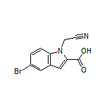 5-Bromo-1-(cyanomethyl)indole-2-carboxylic Acid