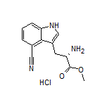 Methyl (S)-2-Amino-3-(4-cyano-3-indolyl)propanoate Hydrochloride