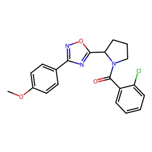 5-[1-(2-chlorobenzoyl)pyrrolidin-2-yl]-3-(4-methoxyphenyl)-1,2,4-oxadiazole