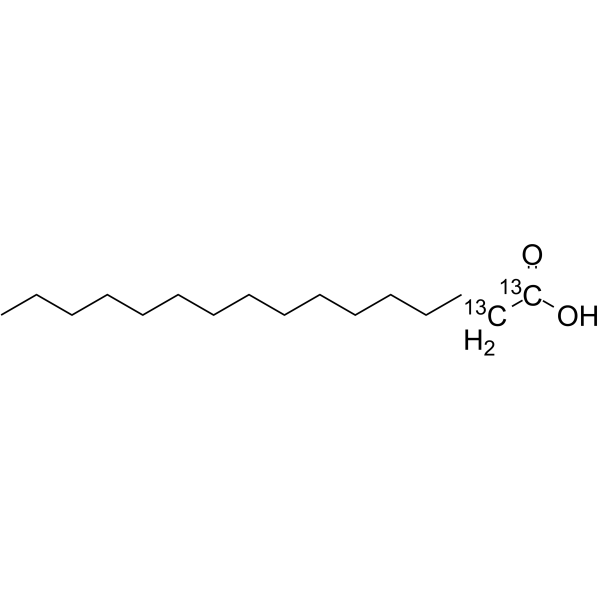 Palmitic acid-
       
        13
       
       C
       
        2