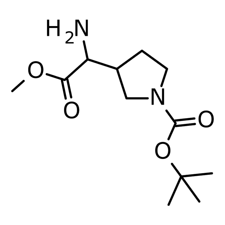 tert-butyl 3-(1-amino-2-methoxy-2-oxoethyl)pyrrolidine-1-carboxylate