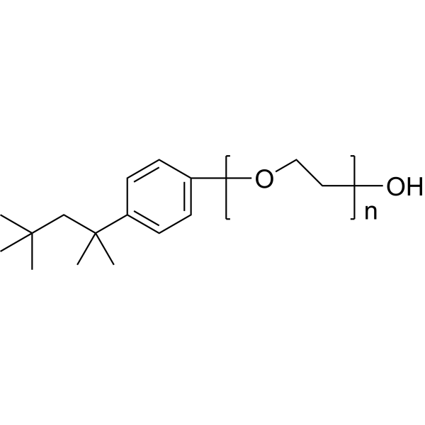 Polyethylene glycol mono(4-tert-octylphenyl) ether surfactant